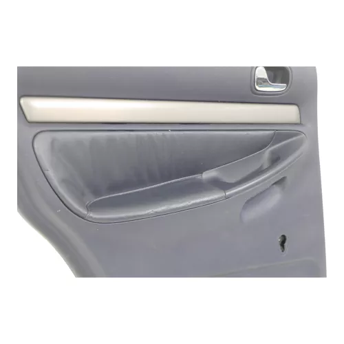 1x A6 4B Türverkleidung Verkleidung Tür hinten links Leder blau royalblau (184874)