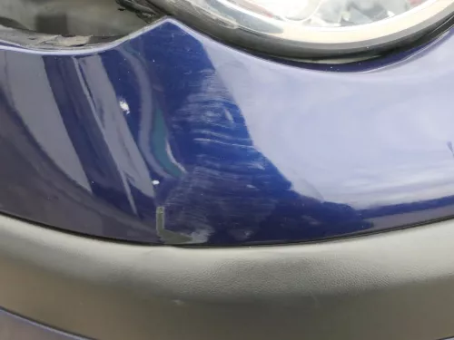 VW Polo 9N Stoßstange Frontstoßstange vorne blau LB5N (184893)