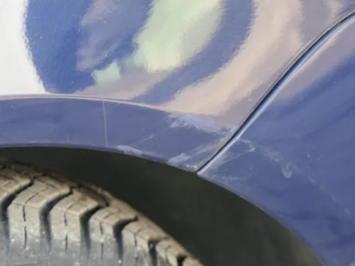 VW Polo 9N Stoßstange Frontstoßstange vorne blau LB5N (184905)