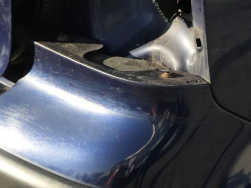 VW Polo 9N 9N3 Stoßstange Heckstoßstange hinten blau LB5N (184917)