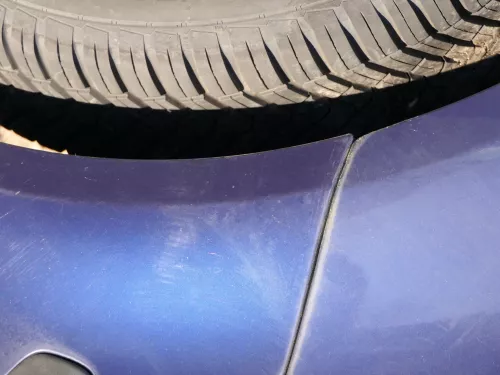 VW Polo 9N 9N3 Stoßstange Heckstoßstange hinten blau LB5N (184917)