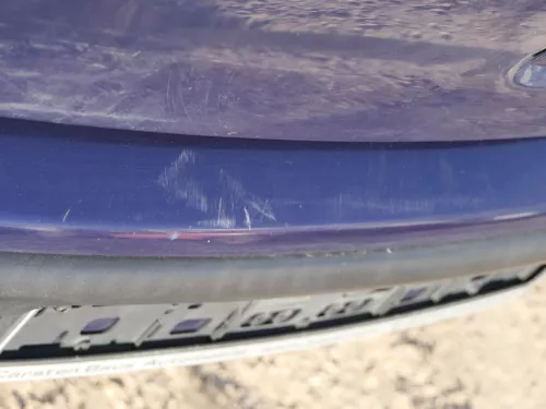 VW Polo 9N 9N3 Stoßstange Heckstoßstange hinten blau LB5N (184917)