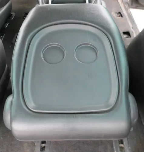 VW Sharan 7M Galaxy 1x Sitz hinten links Rücksitz 6+7 Sitz Leder rot (184943)