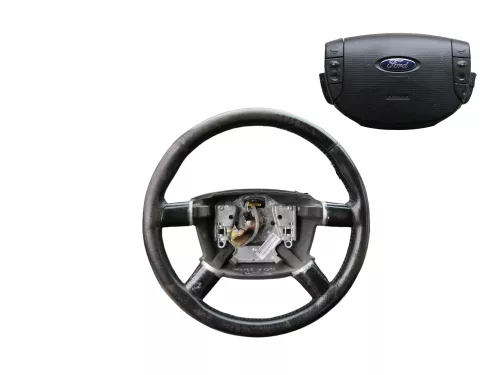 Q997 Ford Galaxy Lederlenkrad Lenkrad Airbag Multifunktionslenkrad Schalter (184957)