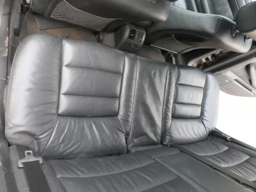 A6 4B Kombi Avant Rückbank Sitz Rücksitz Buffalino schwarz Leder Kindersitz  (184986)