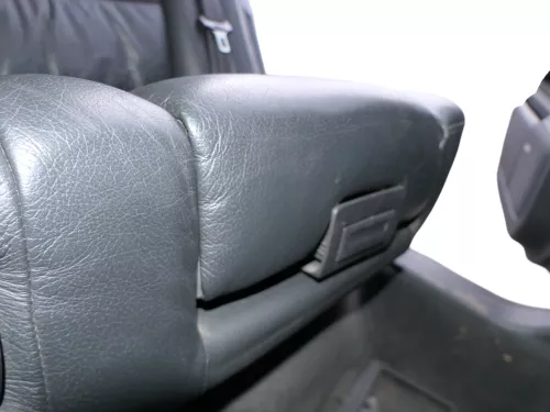 A6 4B Kombi Avant Rückbank Sitz Rücksitz Buffalino schwarz Leder Kindersitz  (184986)