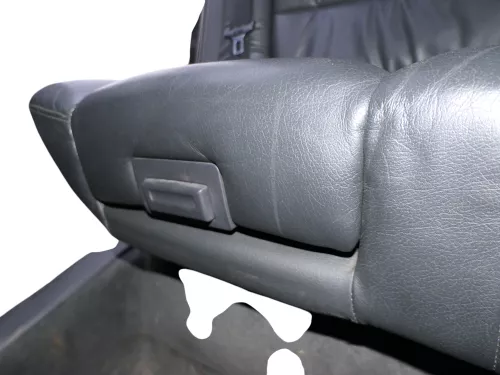 A6 4B Kombi Avant Rückbank Sitz Rücksitz Buffalino schwarz Leder Kindersitz  (184986)
