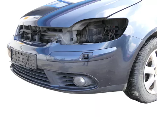 VW Golf 5 5M1 Plus Stoßstange vorne Frontstoßstange Stoßfänger LC5F blau SWR (185023)