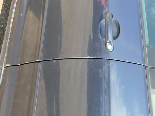 VW Golf Plus 5M Türblatt Tür vorne links Fahrertür grau LC5F -Türblatt +Rahmen (185024)