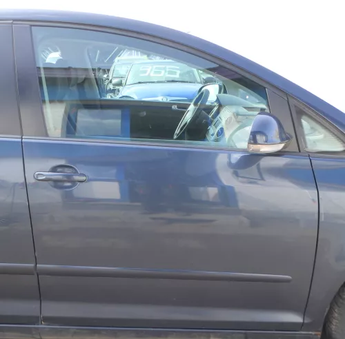 VW Golf Plus 5M Tür vorne rechts Beifahrertür blau LC5F Türblatt + Rahmen (185026)