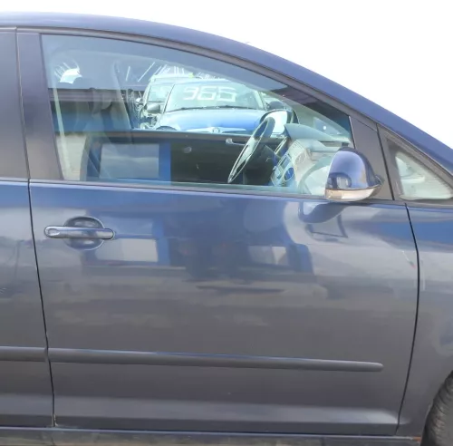 VW Golf Plus 5M Tür vorne rechts Beifahrertür blau LC5F Türblatt + Rahmen