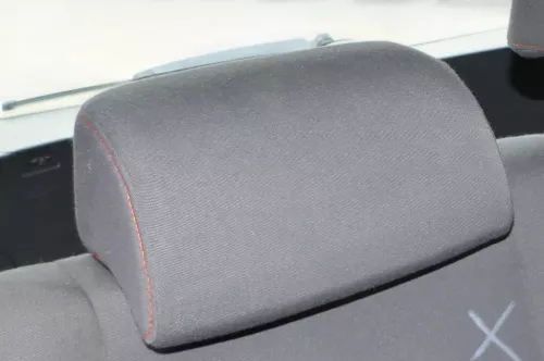 1x VW Golf 5M Plus Kopfstützen Kopfstütze hinten rechts/ links orange Nähte GOAL (185043)