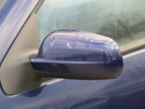 VW Golf 4 Bora elektrischer Spiegel vorne links Außenspiegel blau LB5N & Glas (185082)
