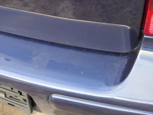 VW Golf 4 Limousine Stoßstange hinten Heckstoßstange Stoßfänger blau LB5N (185085)