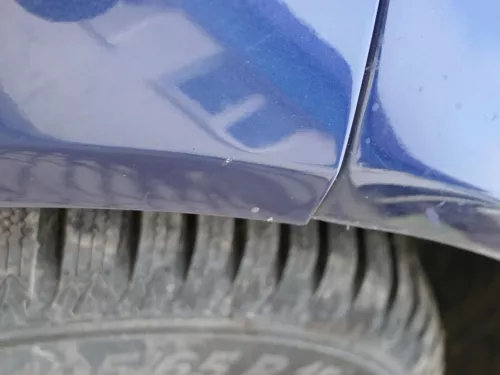 VW Golf 4 Limousine Stoßstange hinten Heckstoßstange Stoßfänger blau LB5N (185085)