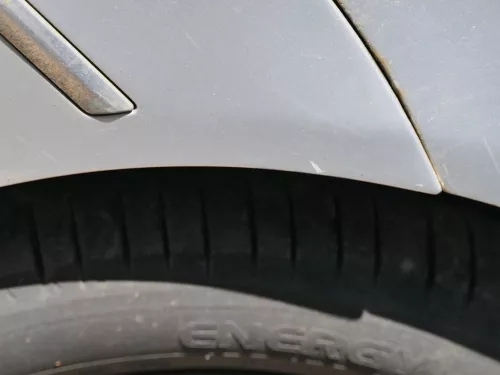 VW Passat 3C Kombi Stoßstange hinten Heckstoßstange Stoßfänger silber grau LA7W (185106)