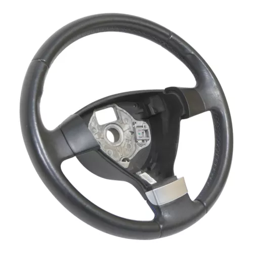 Polo 9N 9N3 Lenkrad Leder 3-Speichen Airbag 6Q0419091AF Lederlenkrad blaue Nähte (185195)