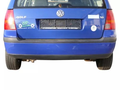 VW Golf 4 Bora Kombi Stoßstange hinten Heckstoßstange Stoßfänger blau LA5C