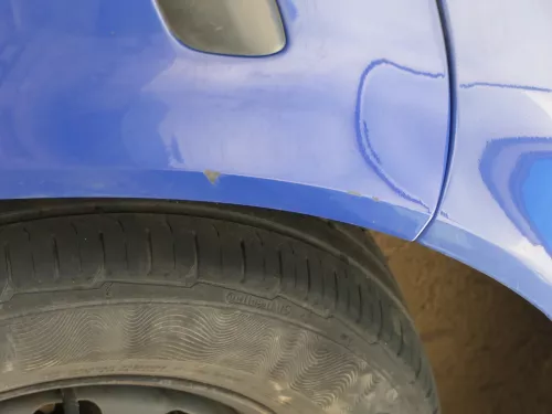 VW Golf 4 Bora Kombi Stoßstange hinten Heckstoßstange Stoßfänger blau LA5C (185211)