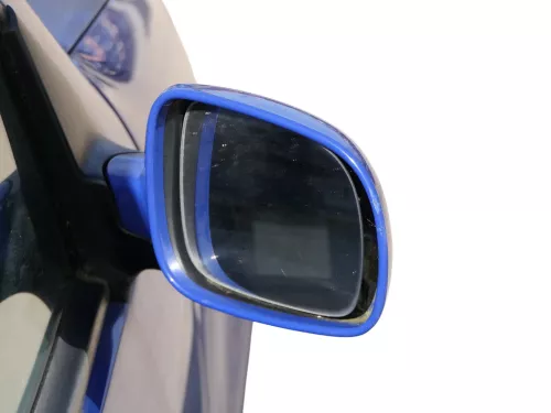 VW Golf 4 Bora manueller Spiegel vorne rechts Außenspiegel blau LA5C