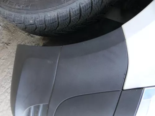 VW Fox 5Z Stoßstange vorne Stoßfänger schwarz mit Grill (185225)
