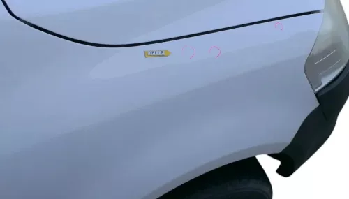 VW Fox 5Z Kotflügel vorne rechts weiß LB9A (185227)