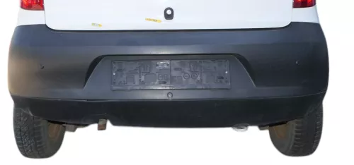 VW Fox 5Z Stoßstange hinten Stoßfänger schwarz matt unlackiert (185242)