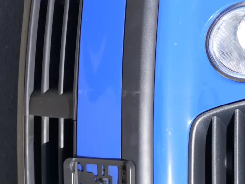 VW Polo 9N Stoßstange Frontstoßstange vorne blau LA5F (185247)