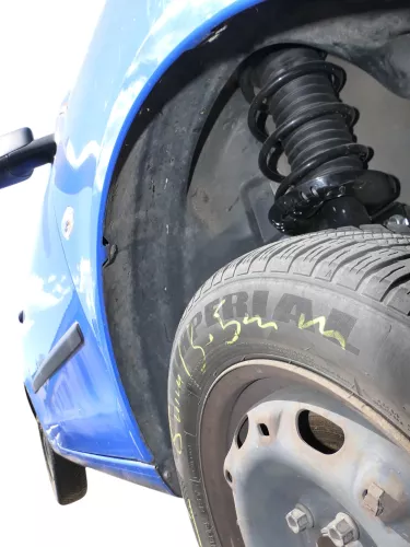 VW Polo 9N Kotflügel vorne rechts blau LA5F bis ca.Bj.2004 (185249)