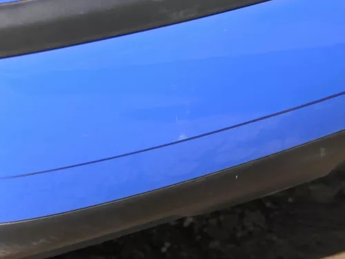 VW Polo 9N 9N3 Stoßstange Heckstoßstange hinten blau LA5F (185251)