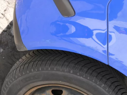 VW Polo 9N 9N3 Stoßstange Heckstoßstange hinten blau LA5F (185251)