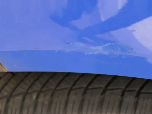 VW Polo 9N 9N3 Stoßstange Heckstoßstange hinten blau LA5F (185251)