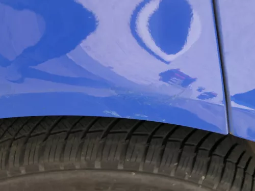 VW Polo 9N 9N3 Stoßstange Heckstoßstange hinten blau LA5F (185251)