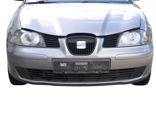 Seat Ibiza 6L Stoßstange Frontstoßstange vorne grau LS7U bis caAnfang2006