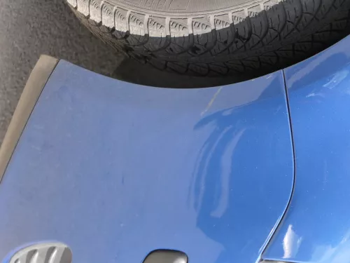 VW Polo 9N3 Stoßstange vorne Frontstoßstange Stoßfänger blau LA5K SWR (185280)