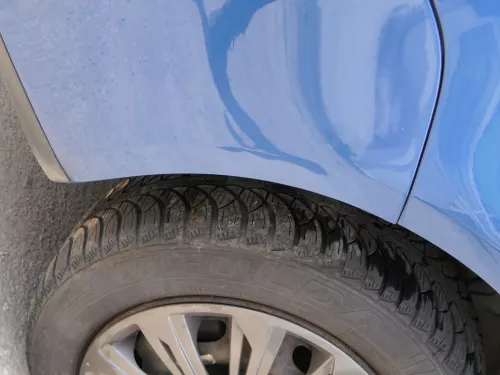 VW Polo 9N3 Stoßstange vorne Frontstoßstange Stoßfänger blau LA5K SWR (185280)
