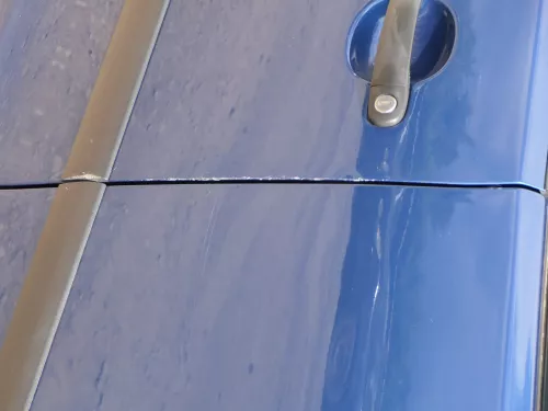 VW Polo 9N 9N3 Tür vorne links Fahrertür 2/3-Türer blau LA5K -ohne Anbauteile (185283)