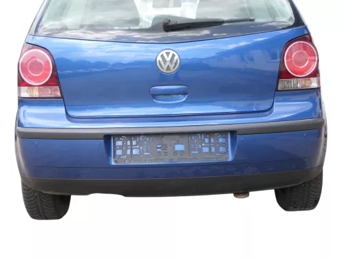 VW Polo 9N 9N3 Stoßstange Heckstoßstange hinten blau LA5K     PDC (185287)
