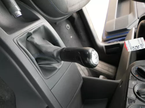 VW Polo 9N 9N3 Schaltknauf Schaltsack Schaltung 6Q1711113G Leder schwarz blaue (185292)