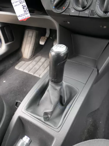 VW Polo 9N 9N3 Schaltknauf Schaltsack Schaltung 6Q1711113G Leder schwarz blaue  (185292)