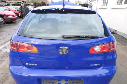 Ibiza 6L Heckklappe Klappe hinten Kofferraumklappe blau LS5G ohne Spoiler