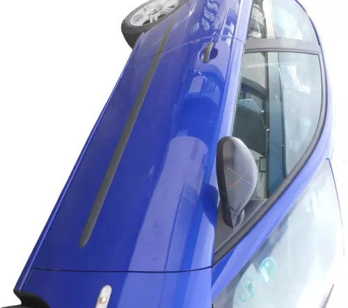 Seat Ibiza 6L Tür Fahrertür 2/3-Türer vorne rechts blau LS5G ohne Anbauteile (180868)