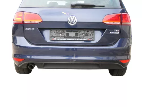 Golf 7 5G AU Kombi Variant Stoßstange hinten Heckstoßstange blau LH5X Spoile PDC (185460)