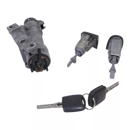 Skoda Fabia 6Y Zündschloß Schloß Zündung 2x Schlüssel + 1x Türschloß links Funk (149789)