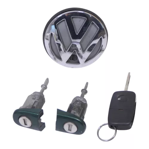 VW Golf 4 Bora Kombi Schloßsystem 2x Türschloß 1x Schlüssel Schloß Heckschschloß (149801)