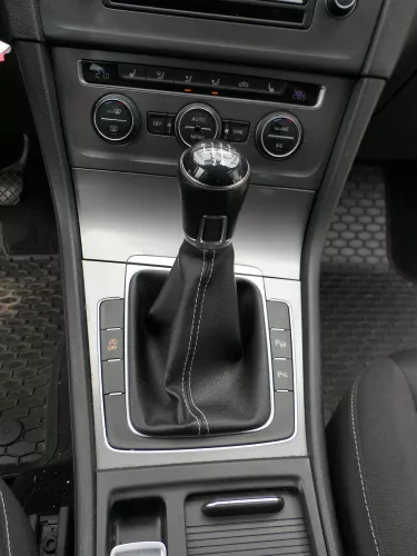 VW Golf 7 Schaltknauf Schaltsack Schaltung Schaltknüppel original 6-Gang Leder (185508)