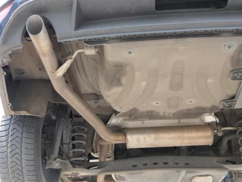VW Golf 7 5G Auspuff hinten Endschalldämpfer Benziner MItteltopf Mittelschalldäm (185704)