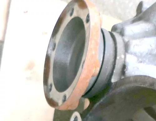 1x VW Polo 9N Ibiza Flanschwelle Flansch an Getriebe 02A409355H  ## (178071)