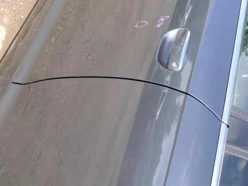 Audi A6 4F C6 Tür Türblatt vorne links Fahrertür grau LZ7S - ohne Anbauteile (185858)