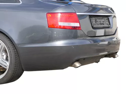 Audi A6 4F C6 Limousine Stoßstange hinten Heckstoßstange grau LZ7S PDC S-line (185866)